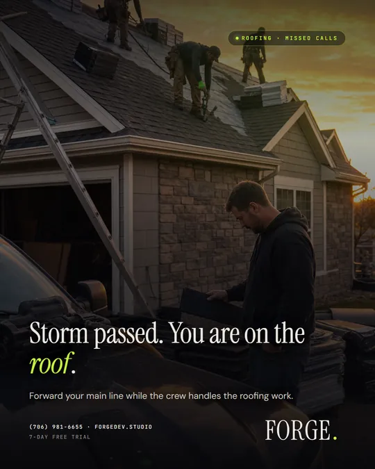 Social post image with the headline: Storm passed. You are on the roof.